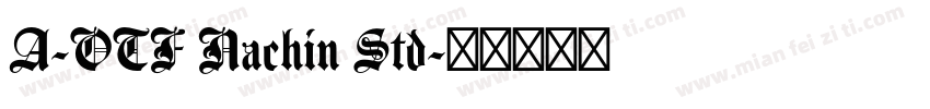A-OTF Nachin Std字体转换